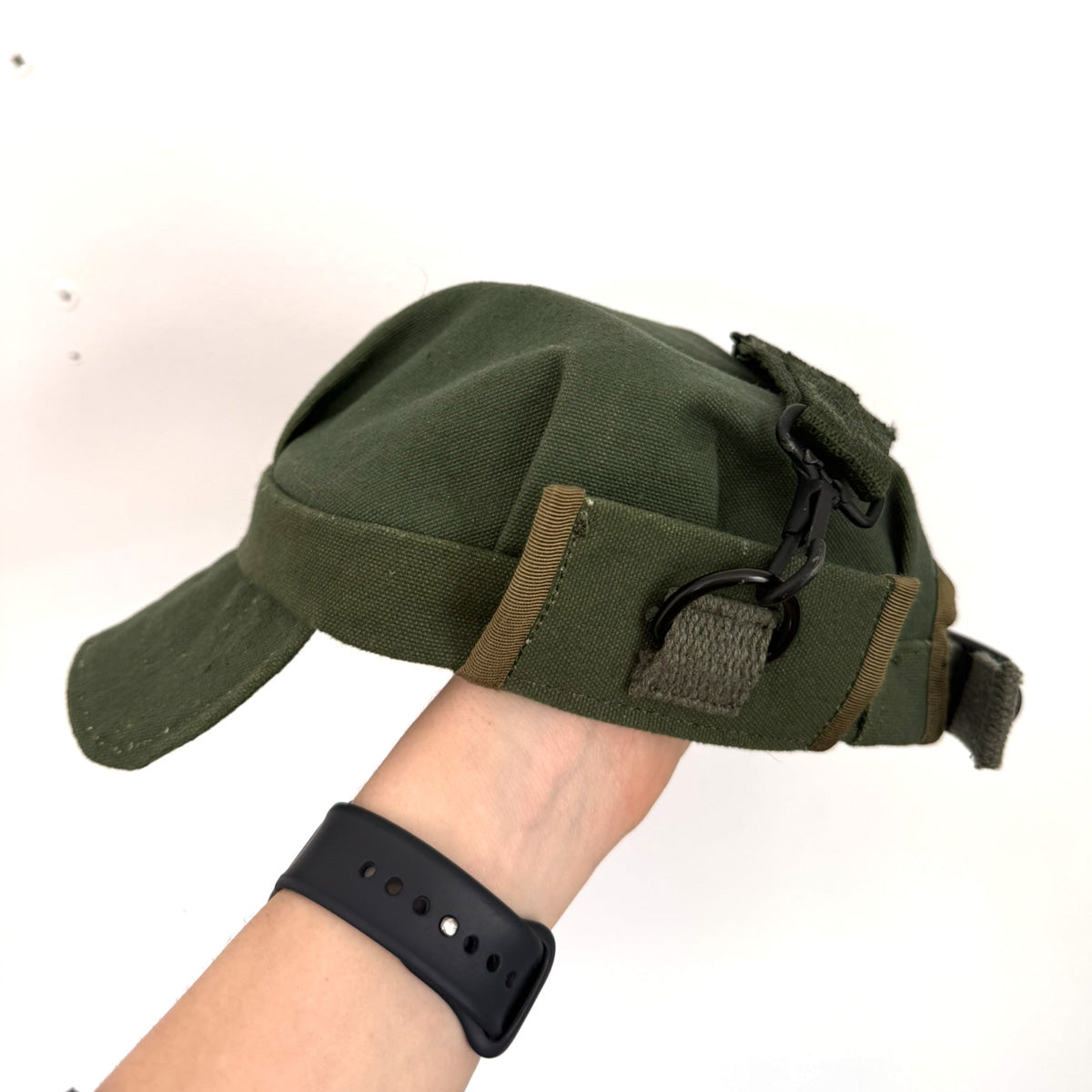 "Unfaded green" Utility cap